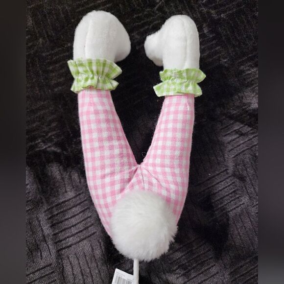New Lot of two Easter Plush Bunny Bottom / Leg / Tail Pick - Picture 2 of 5